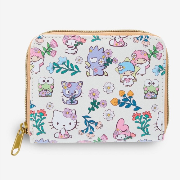 Loungefly Sanrio Hello Kitty & Friends Floral Zipper Wallet - Picture 1 of 4
